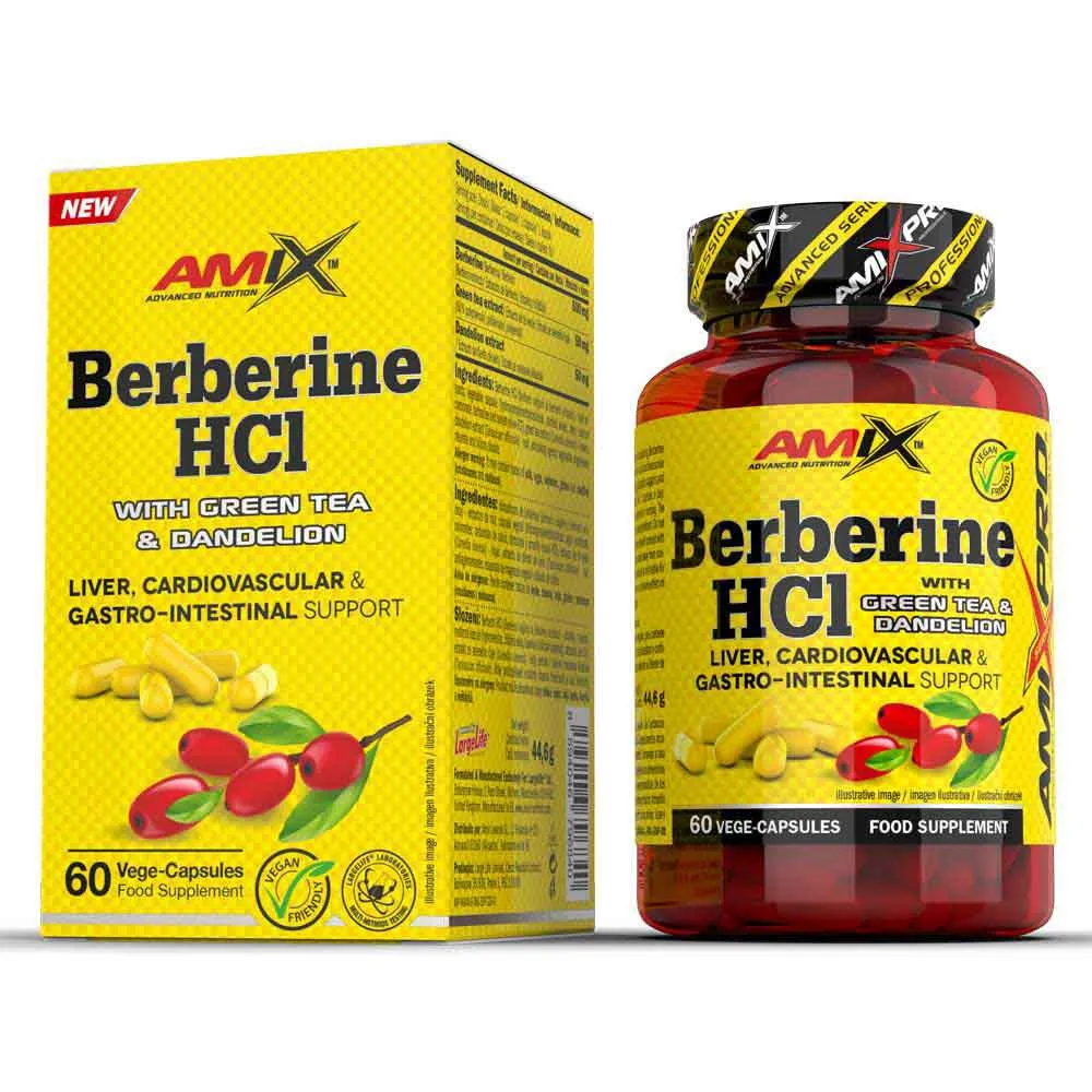 Amix Berberine Hci With Green Tea Dandelion Non-essential Amino Acids Kapsler 60 Enheter, One size Amix Berberine Hci With Green Tea Dandelion Non-essential Amino Acids Kapsler 60 Enheter, One size