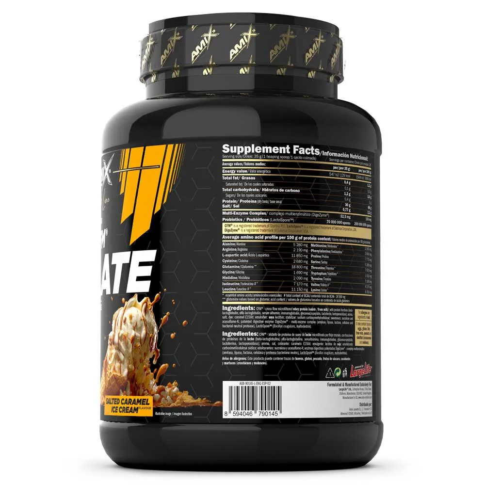 Amix Black Cfm Isolate Protein Saltet Karamell 1kg, One size