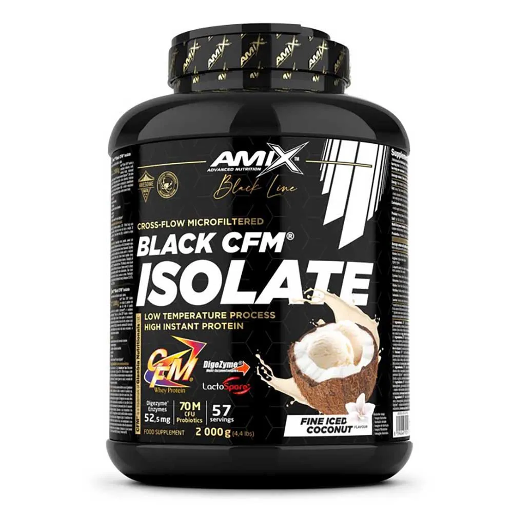Amix Black Cfm Isolate Whey 2kg Kokosprotein, One size