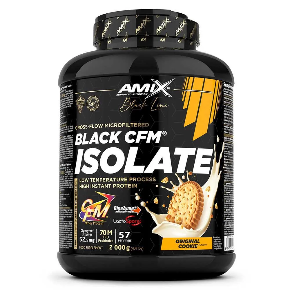 Amix Black Cfm Isolate Whey 2kg Protein Kjeks, One size Amix Black Cfm Isolate Whey 2kg Protein Kjeks, One size