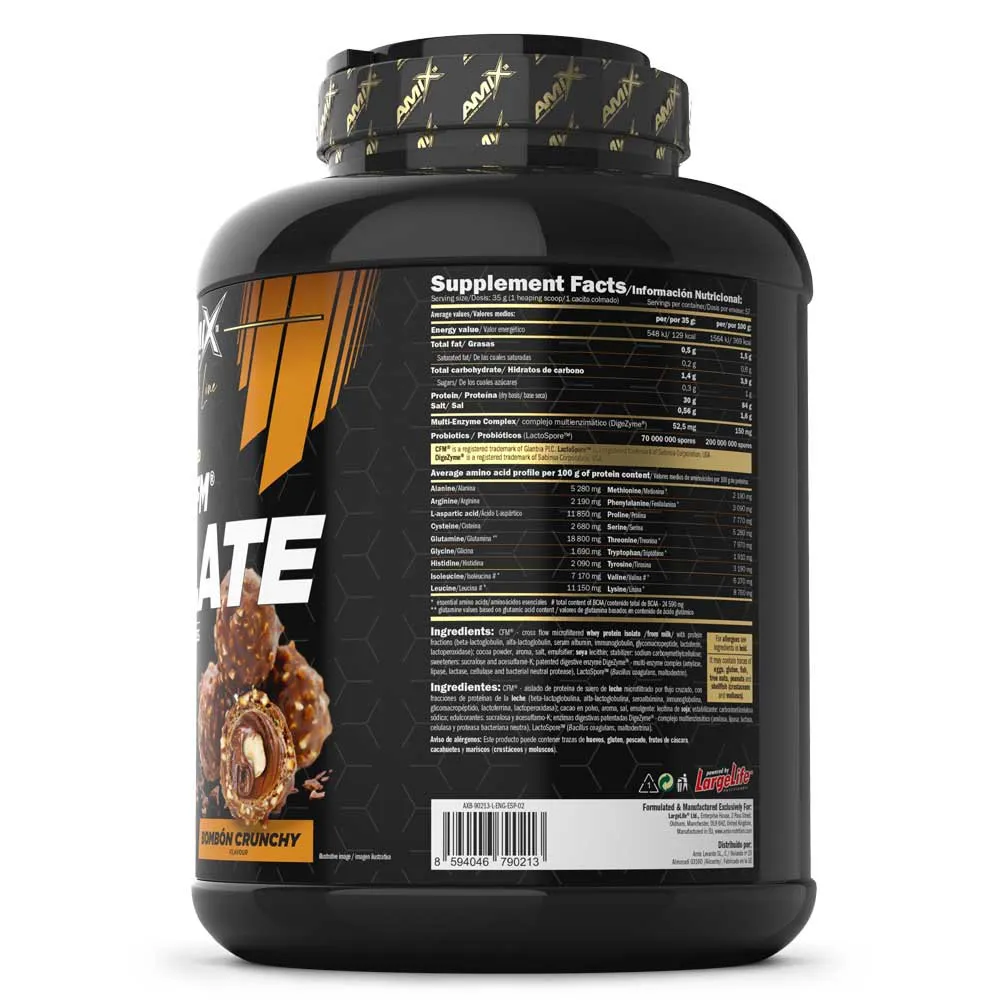 Amix Black Cfm Isolert Myseprotein Konfektskrunch 2kg, One size