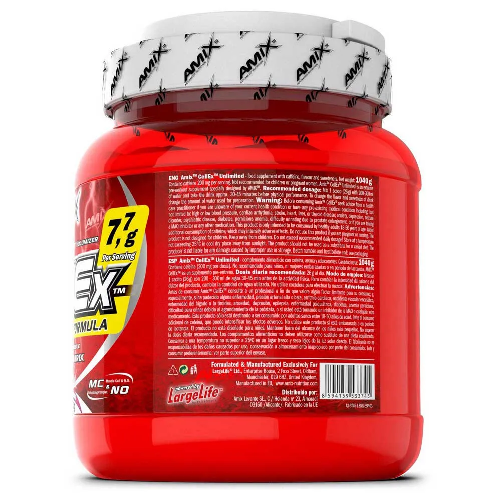 Amix Cellex Unlimited Kosttilskudd 1.04kg, One size