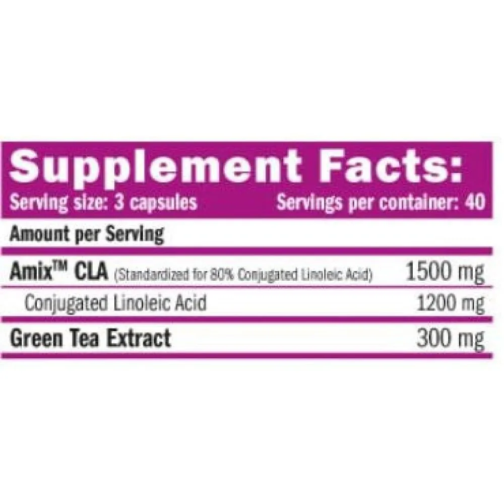 Amix Cla Fettreduserer 1200mg 120 Enheter, Uncolor, One Size