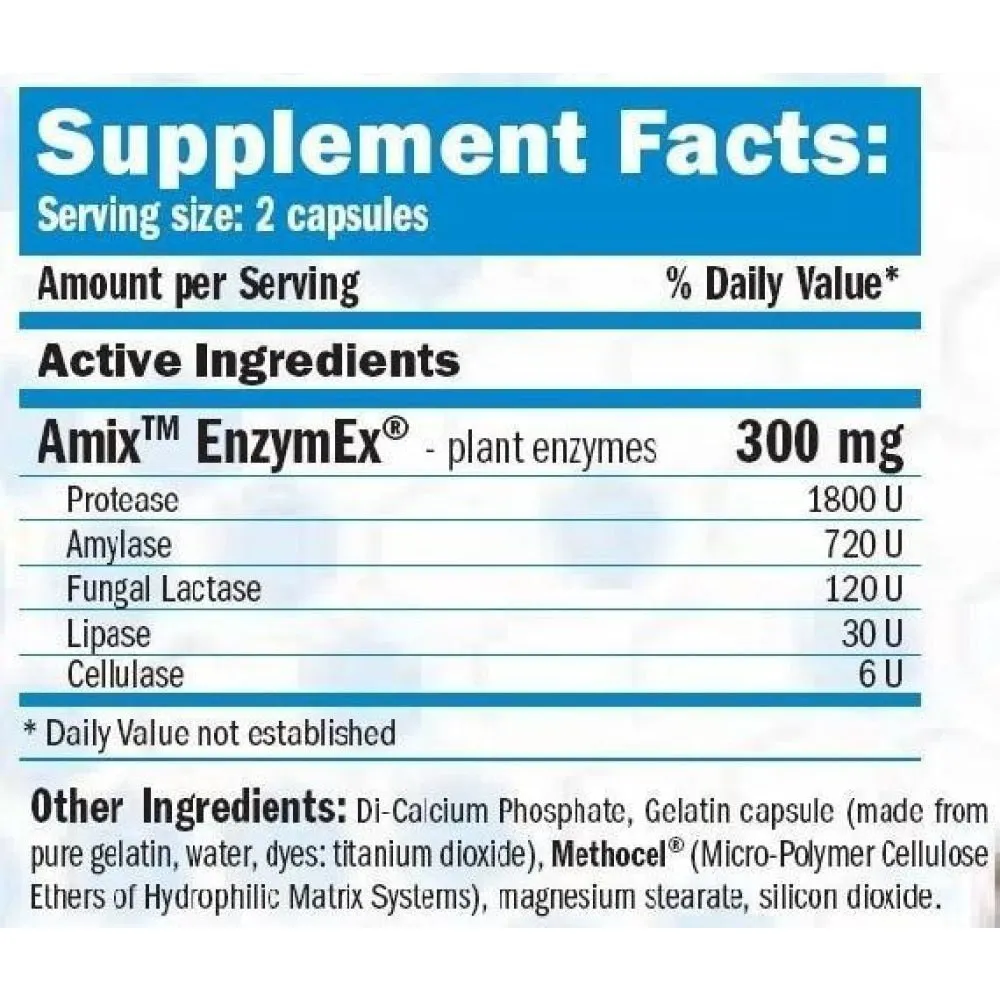 Amix Enzymex Kapsler 90 Enheter, Uncolor, One Size Amix Enzymex Kapsler 90 Enheter, Uncolor, One Size