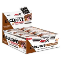 Amix Exclusive Proteinbarerboks Dobbel Sjokolade 40g 24 Enheter Amix Exclusive Proteinbarerboks Dobbel Sjokolade 40g 24 Enheter