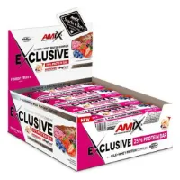 Amix Exclusive Proteinbarerboks Skogsbær 40g 24 Enheter Amix Exclusive Proteinbarerboks Skogsbær 40g 24 Enheter