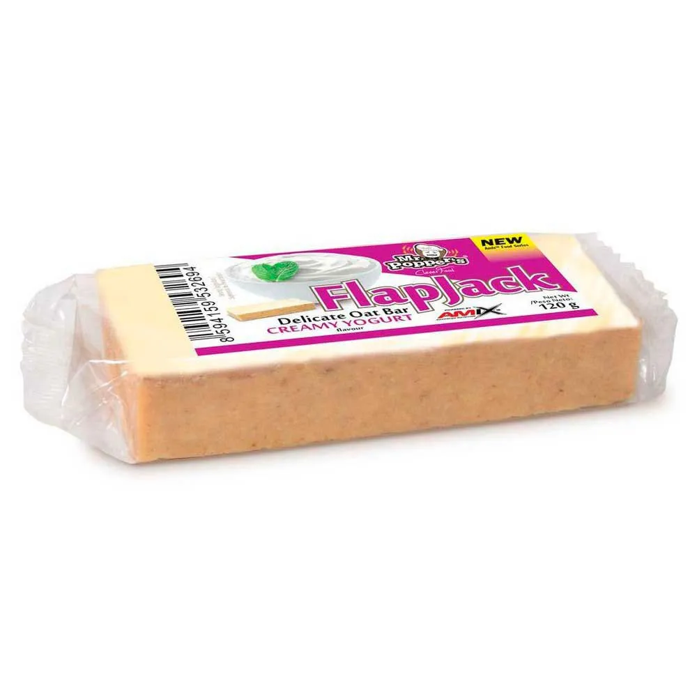Amix Flapjack Energibar Boks Yoghurt Havre 120g 30 Enheter, One size