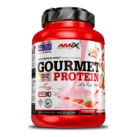 Amix Gourmet Protein Hvit Sjokolade Og Jordbær 1kg