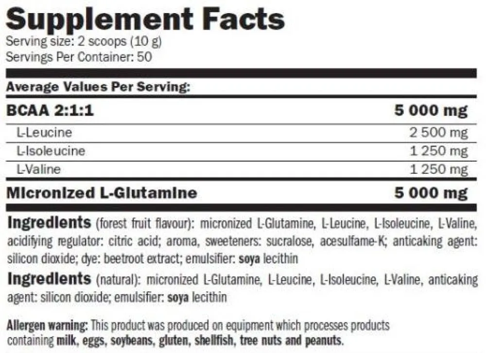 Amix Gutamin Bcaa Halepulver 300g, Uncolor, One Size Amix Gutamin Bcaa Halepulver 300g, Uncolor, One Size