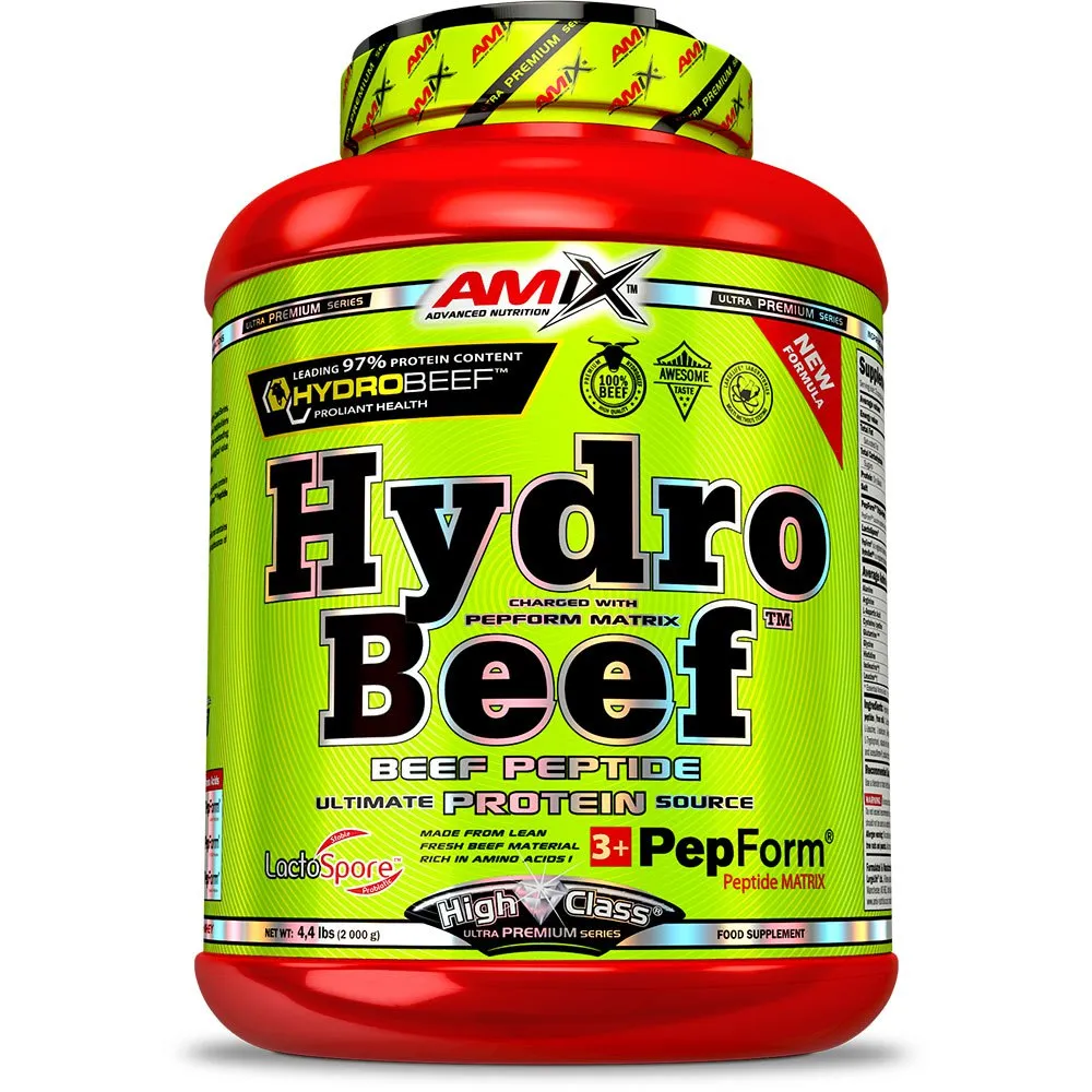 Amix Hydrobeef Protein Peanøtter Og Sjokolade Og Godteri 2kg, Red, One Size