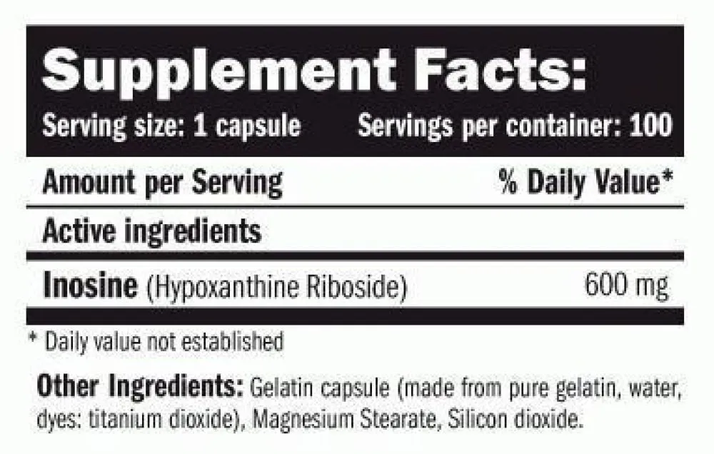 Amix Inosine Tabletter 100 Enheter, Uncolor, One Size Amix Inosine Tabletter 100 Enheter, Uncolor, One Size