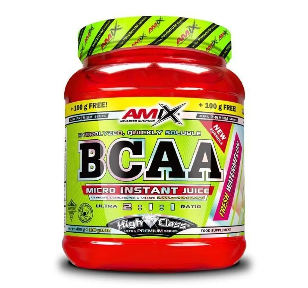 Amix Instant Bcaa-pulver Bær 500g, Uncolor, One Size