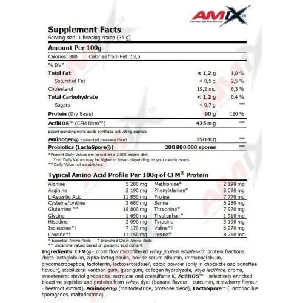 Amix Isoprime Cfm Isolert Myseprotein Kjeks 2kg, Uncolor, One Size