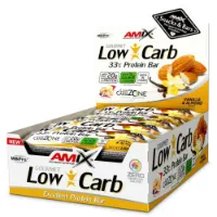 Amix Low Carb 33% Proteinbarerboks Vanilje Og Mandel 60g 15 Enheter