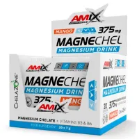 Amix Magnechel® Magnesium Chelate 375mg Energidrikk Enkeltdoseboks 20 Enheter Amix Magnechel® Magnesium Chelate 375mg Energidrikk Enkeltdoseboks 20 Enheter