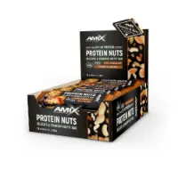 Amix Nuts 40g Proteinbarerboks Karamell Og Peanøtt 25 Enheter Amix Nuts 40g Proteinbarerboks Karamell Og Peanøtt 25 Enheter
