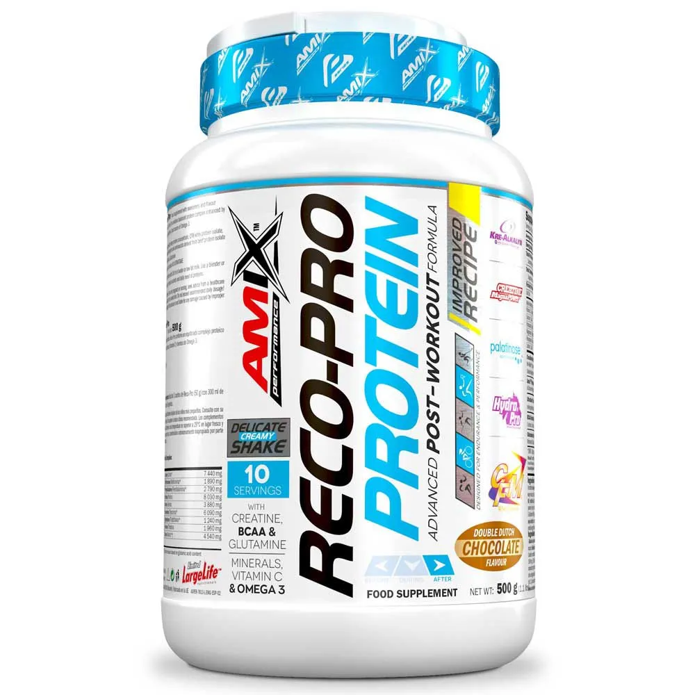 Amix Reco Pro Protein Dobbel Sjokolade 500g, One size