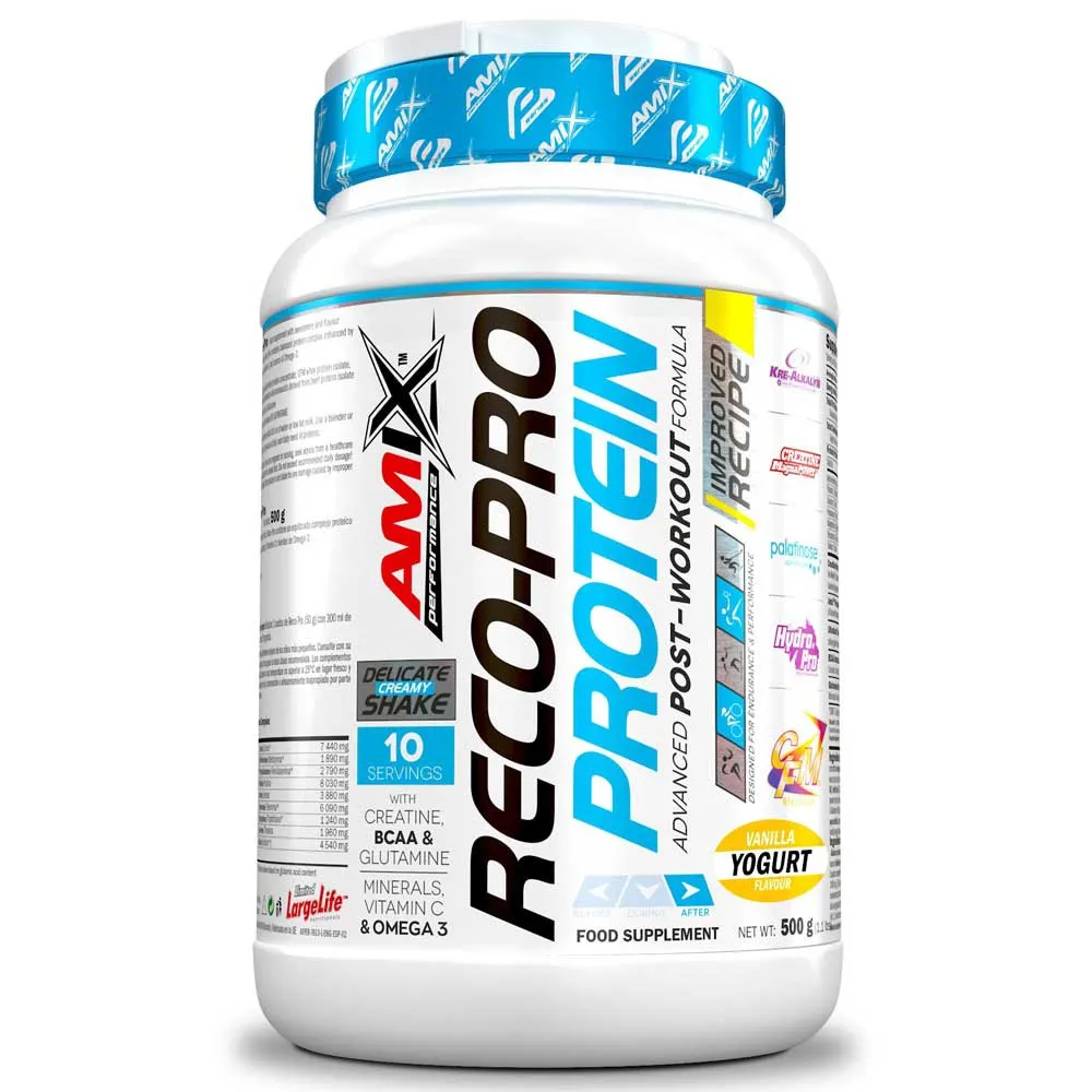 Amix Reco Pro Proteinpulver Til Drikke Vanilje Yoghurt 500g, One size