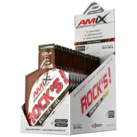Amix Rock´s Caf Boks Med Energigeler Kola 32g 20 Enheter Amix Rock´s Caf Boks Med Energigeler Kola 32g 20 Enheter
