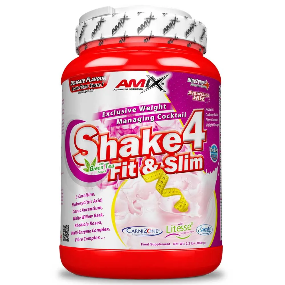 Amix Shake 4 Fit & Slim Vektstyring Vanilje 1kg, One size
