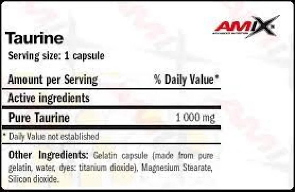 Amix Taurine Amino Acid Tabletter 120 Enheter, Uncolor, One Size