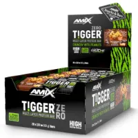 Amix Tiggerzero Multi-layer Proteinbarerboks Mørk Sjokolade Og Karamell 60g 20 Enheter