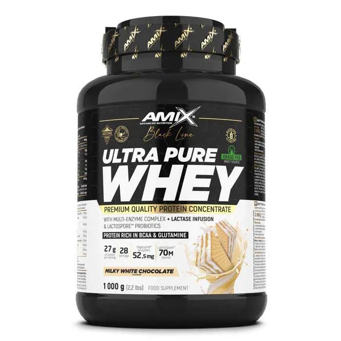 Amix Ultra Pure Whey 1kg Protein Hvit Sjokolade, One size