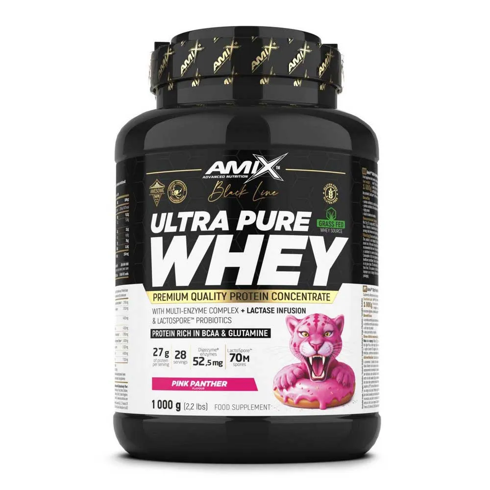 Amix Ultra Pure Whey 1kg Protein Rosa Panter, One size