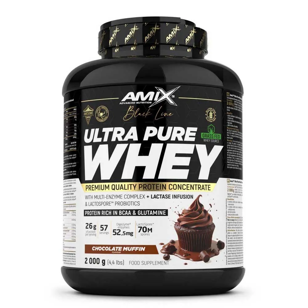 Amix Ultra Pure Whey 2kg Protein Sjokolademuffin, One size
