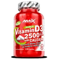 Amix Vitamin D3 2500 Iu Witch Calcium Kapsler 120 Enheter
