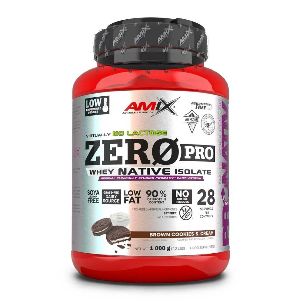 Amix Zeropro Whey Isolate 1kg Protein Kjeks Og Krem, One size