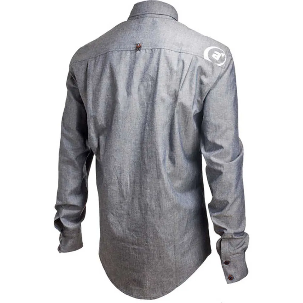 Amplifi Quality Goods Since 2009 Skjorte Med Lange Ermer, Denim, XL