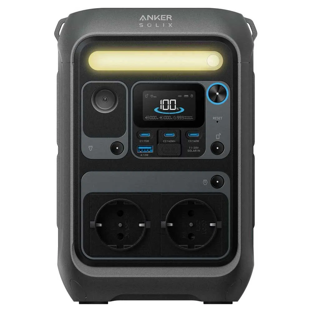 Anker Solix C300x Ac 288wh Bærbar Strømstasjon, Grey, One Size Anker Solix C300x Ac 288wh Bærbar Strømstasjon, Grey, One Size