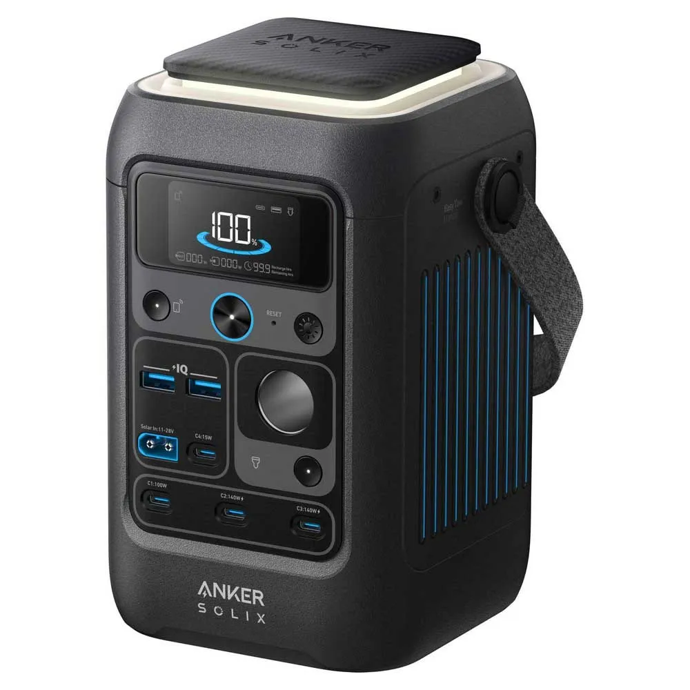 Anker Solix C300x Dc 288wh Bærbar Strømstasjon, Grey, One Size Anker Solix C300x Dc 288wh Bærbar Strømstasjon, Grey, One Size