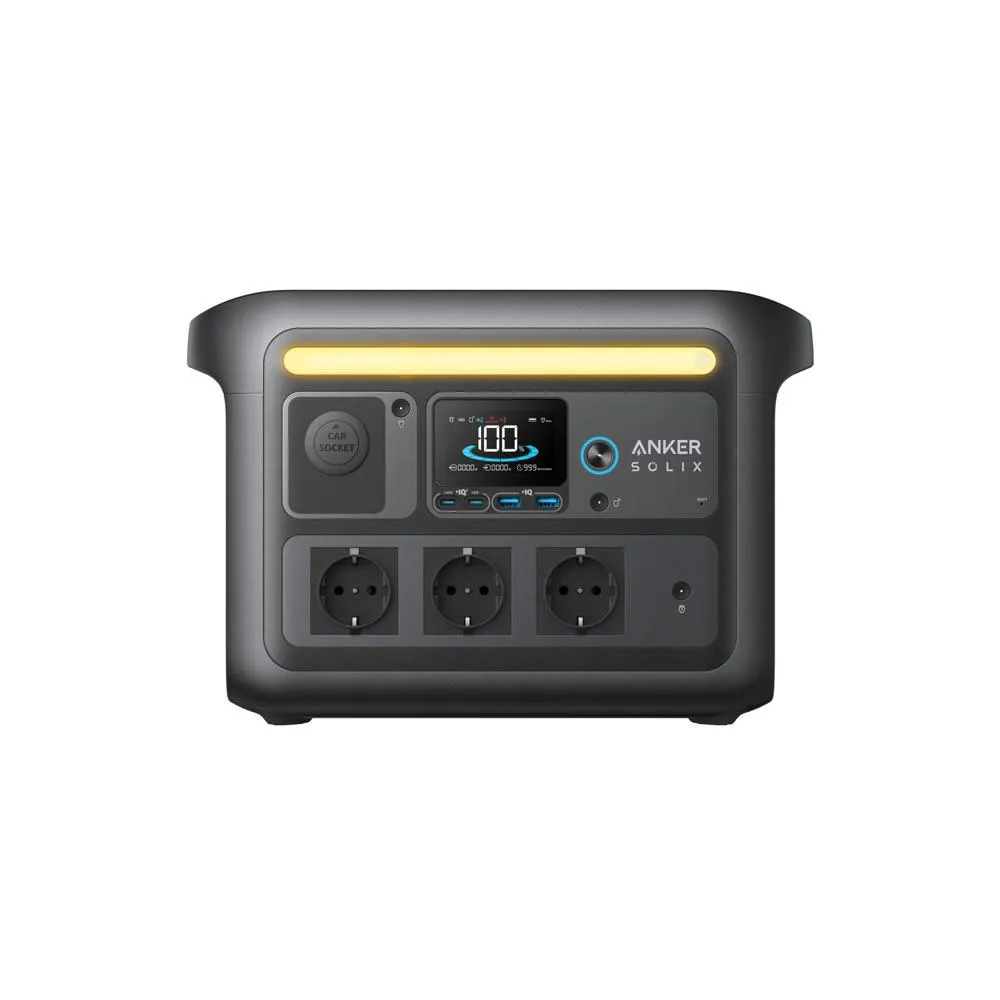 Anker Solix C800x 768wh Bærbar Kraftstasjon, Grey, One Size Anker Solix C800x 768wh Bærbar Kraftstasjon, Grey, One Size