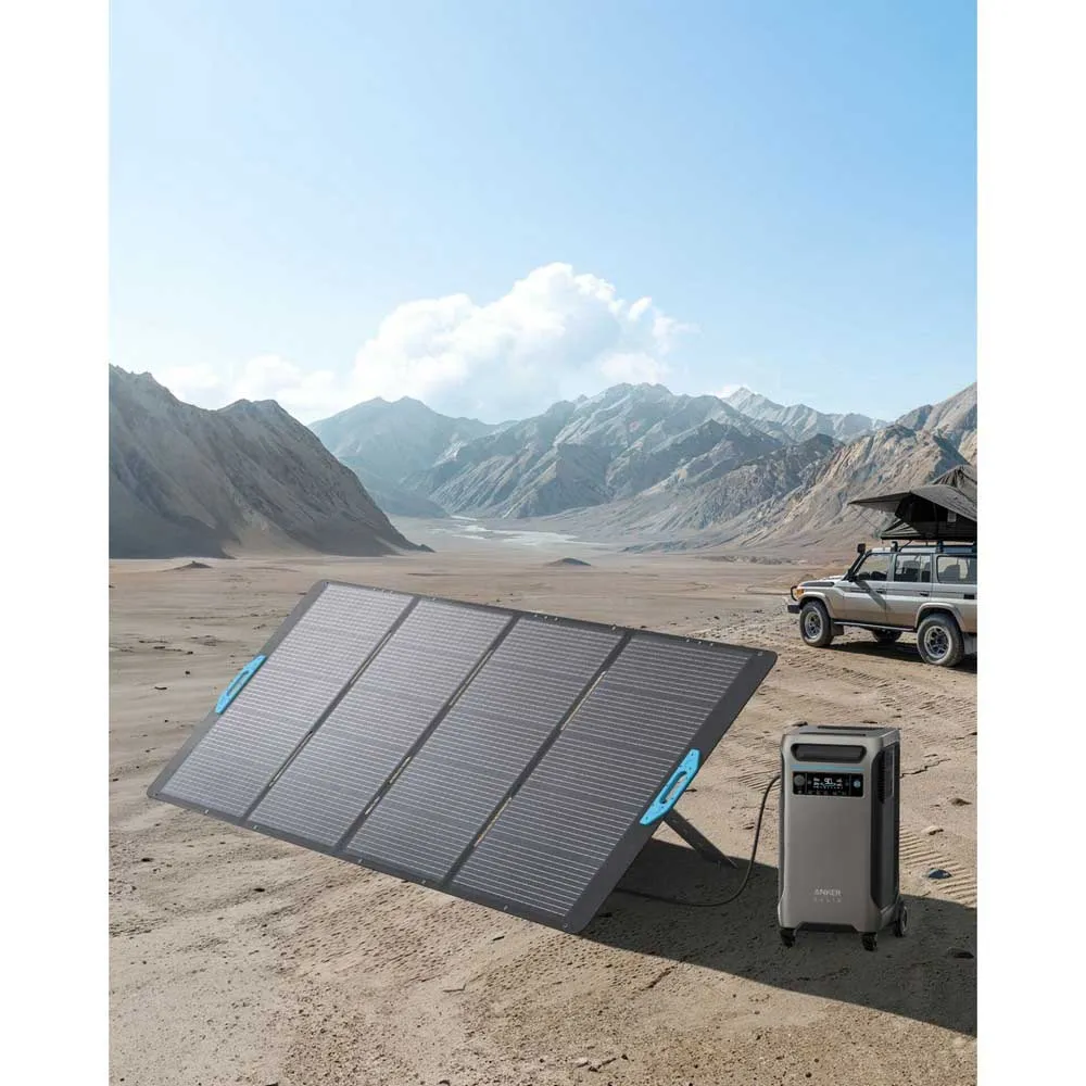 Anker Solix Ps400 Bærbart Solcellepanel 400w, Grey, One Size