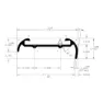 Ap Products Kort Leppeinnsats For Skinne 2.43 M, Polar white, One Size