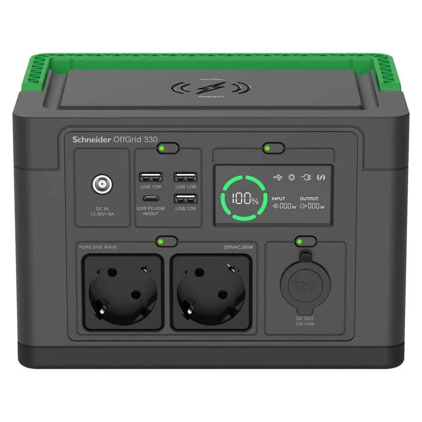 Apc Offgrid 330 Bærbar Kraftstasjon, Black / green, One Size Apc Offgrid 330 Bærbar Kraftstasjon, Black / green, One Size