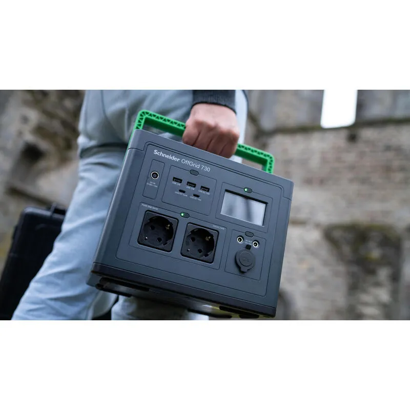 Apc Offgrid 730 Bærbar Kraftstasjon, Black / green, One Size Apc Offgrid 730 Bærbar Kraftstasjon, Black / green, One Size