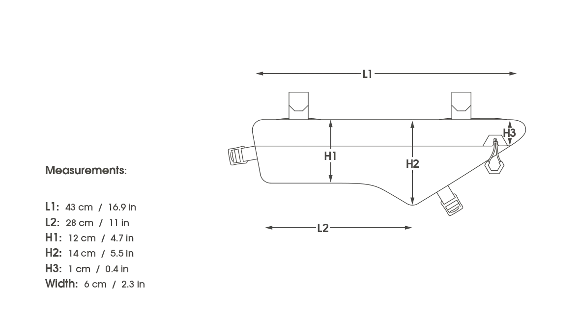Apidura Expedition Comp. Frame Pack 3L, Grey