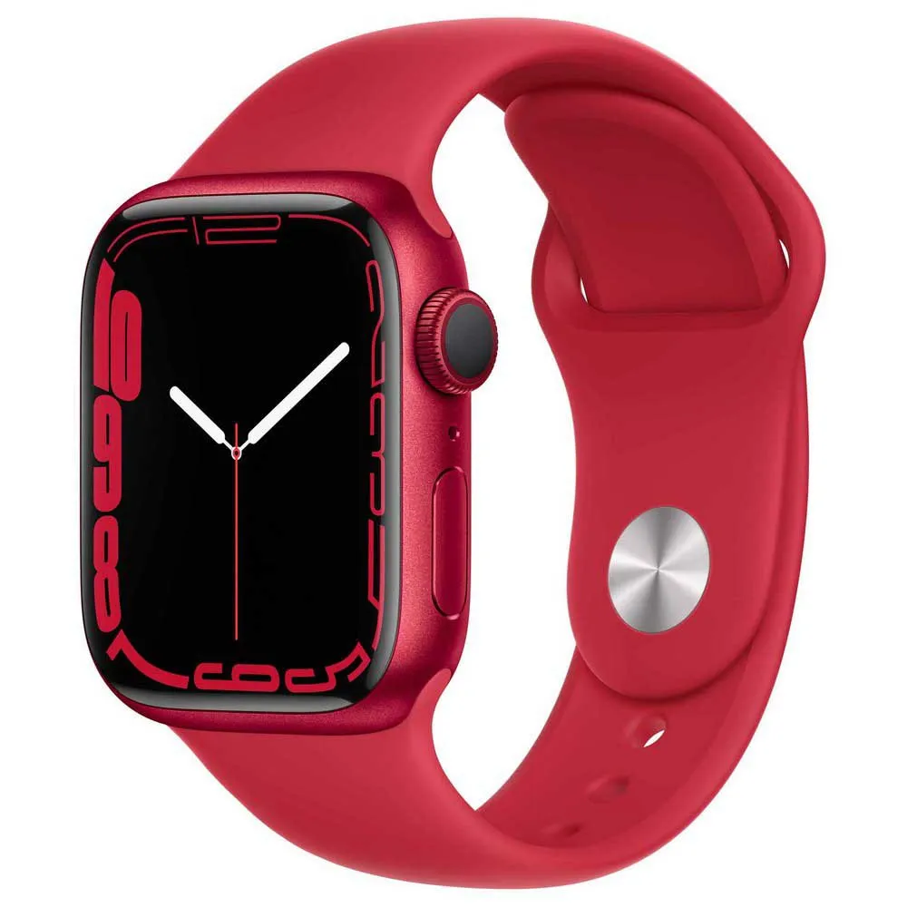 Apple Series 7 Red Gps+cellular Watch 41 Mm Klokke Refurbished, Red