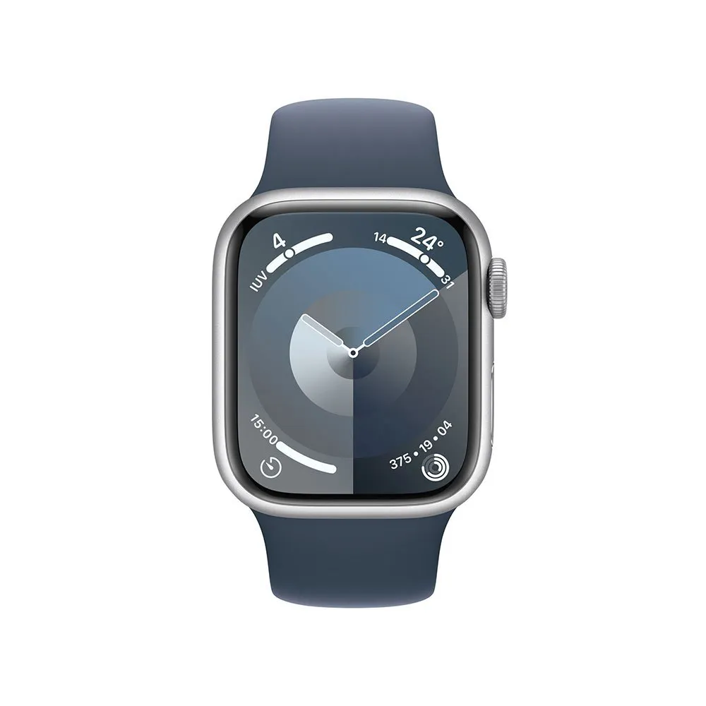 Apple Series 9 Gps+cellular 41 Mm Klokke Refurbished, Silver / steel blue Apple Series 9 Gps+cellular 41 Mm Klokke Refurbished, Silver / steel blue