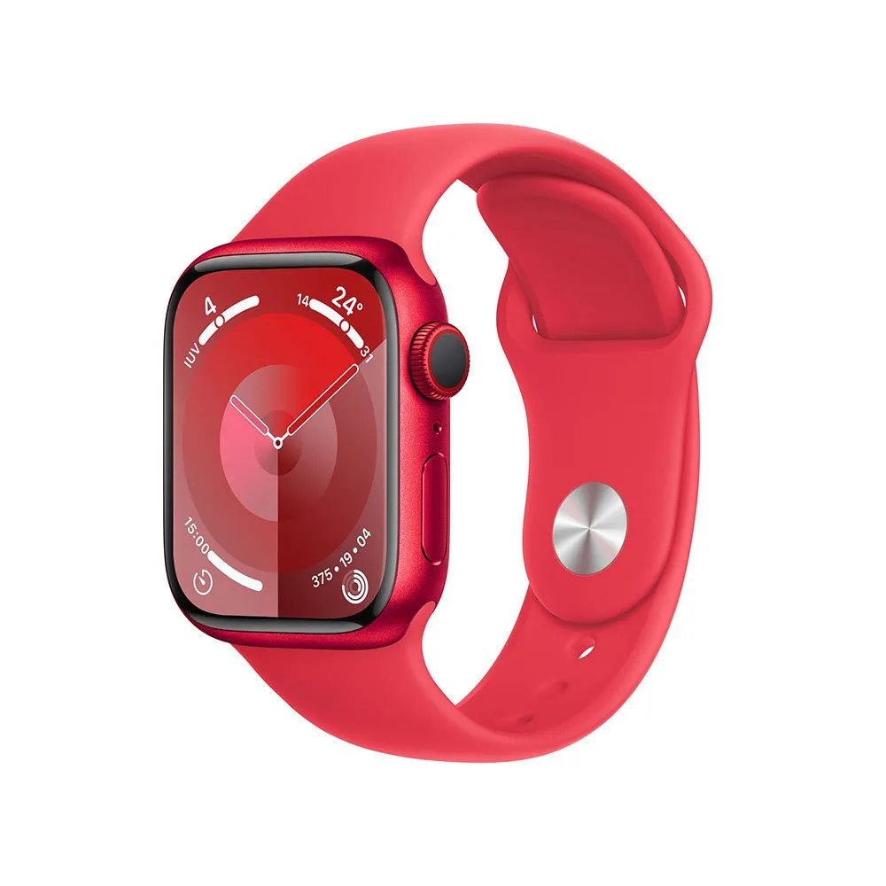 Apple Series 9 Gps+cellular Sport Band 45 Mm Watch, Red Apple Series 9 Gps+cellular Sport Band 45 Mm Watch, Red