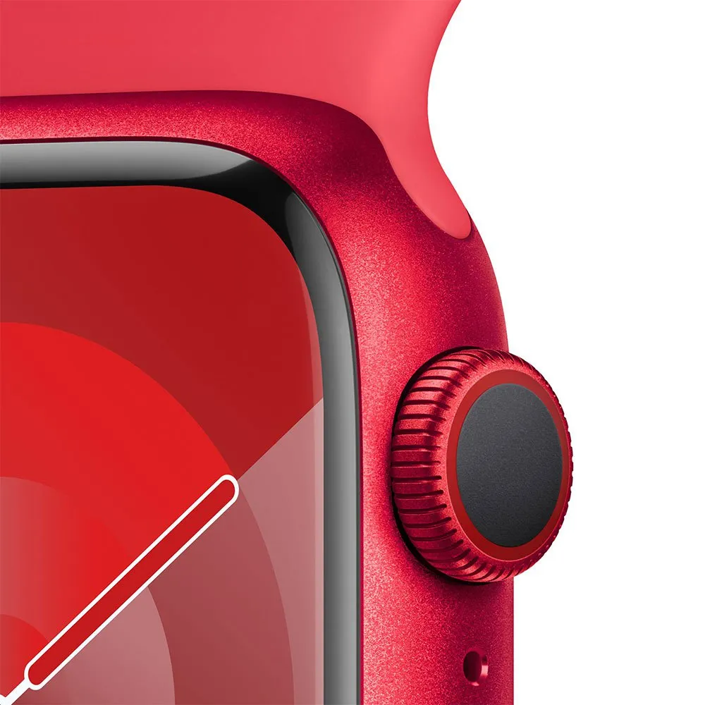Apple Series 9 Gps+cellular Sport Band 45 Mm Watch, Red Apple Series 9 Gps+cellular Sport Band 45 Mm Watch, Red