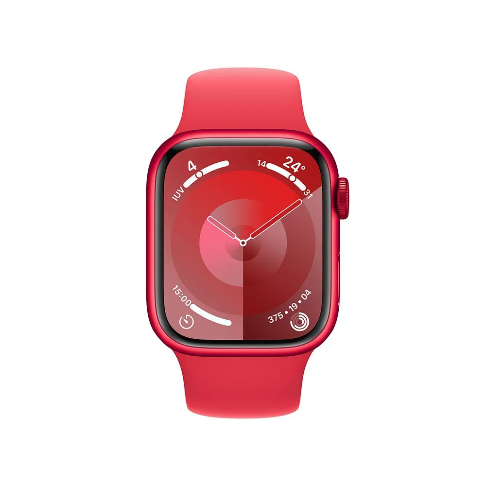 Apple Series 9 Gps+cellular Sport Band 45 Mm Watch, Red Apple Series 9 Gps+cellular Sport Band 45 Mm Watch, Red