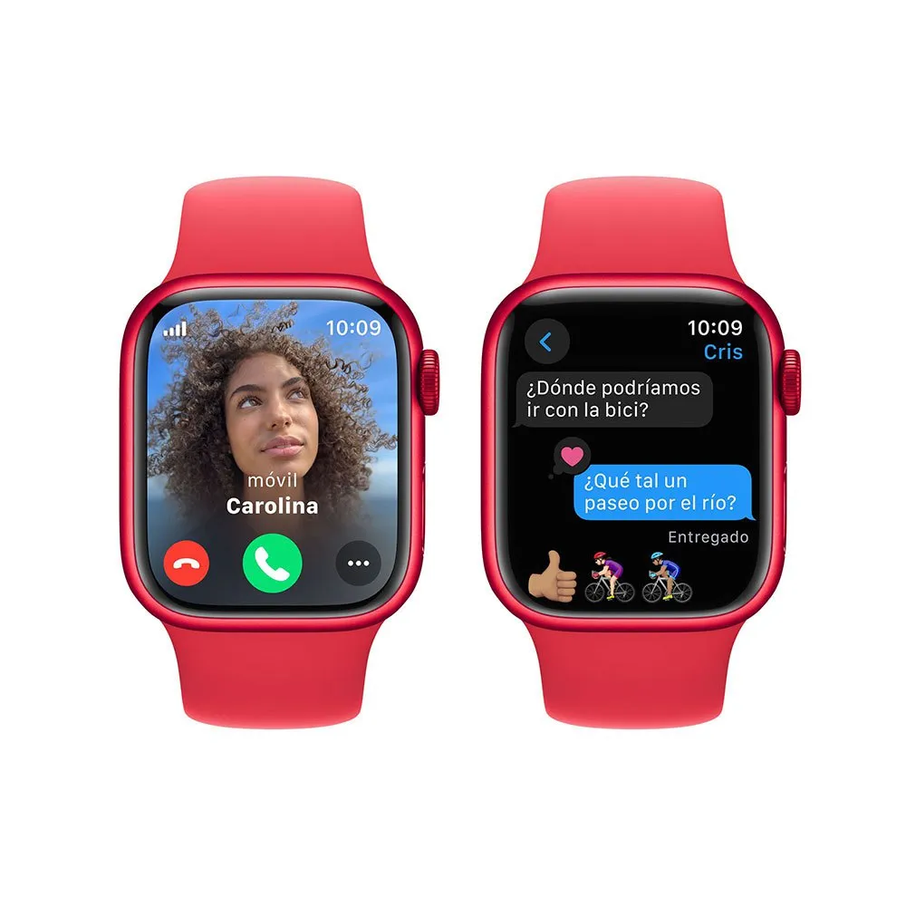 Apple Series 9 Gps+cellular Sport Band 45 Mm Watch, Red Apple Series 9 Gps+cellular Sport Band 45 Mm Watch, Red