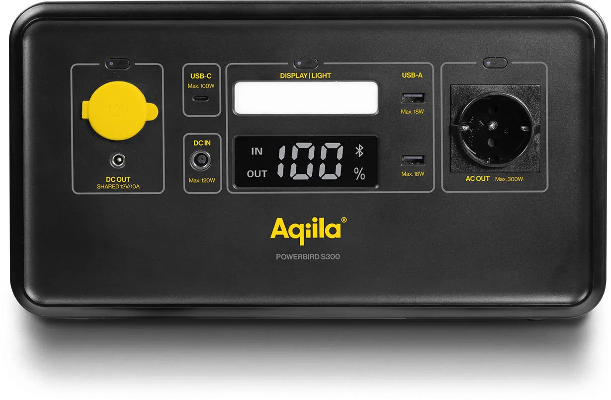Aqiila Powerbird S300 Powerstation, Black, One Size Aqiila Powerbird S300 Powerstation, Black, One Size