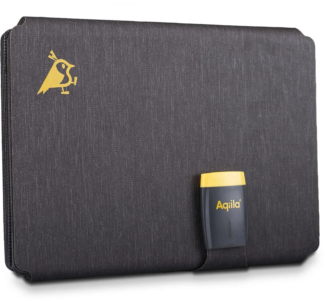 Aqiila Sunbird P56 56W Solar Charger, Black, One Size Aqiila Sunbird P56 56W Solar Charger, Black, One Size