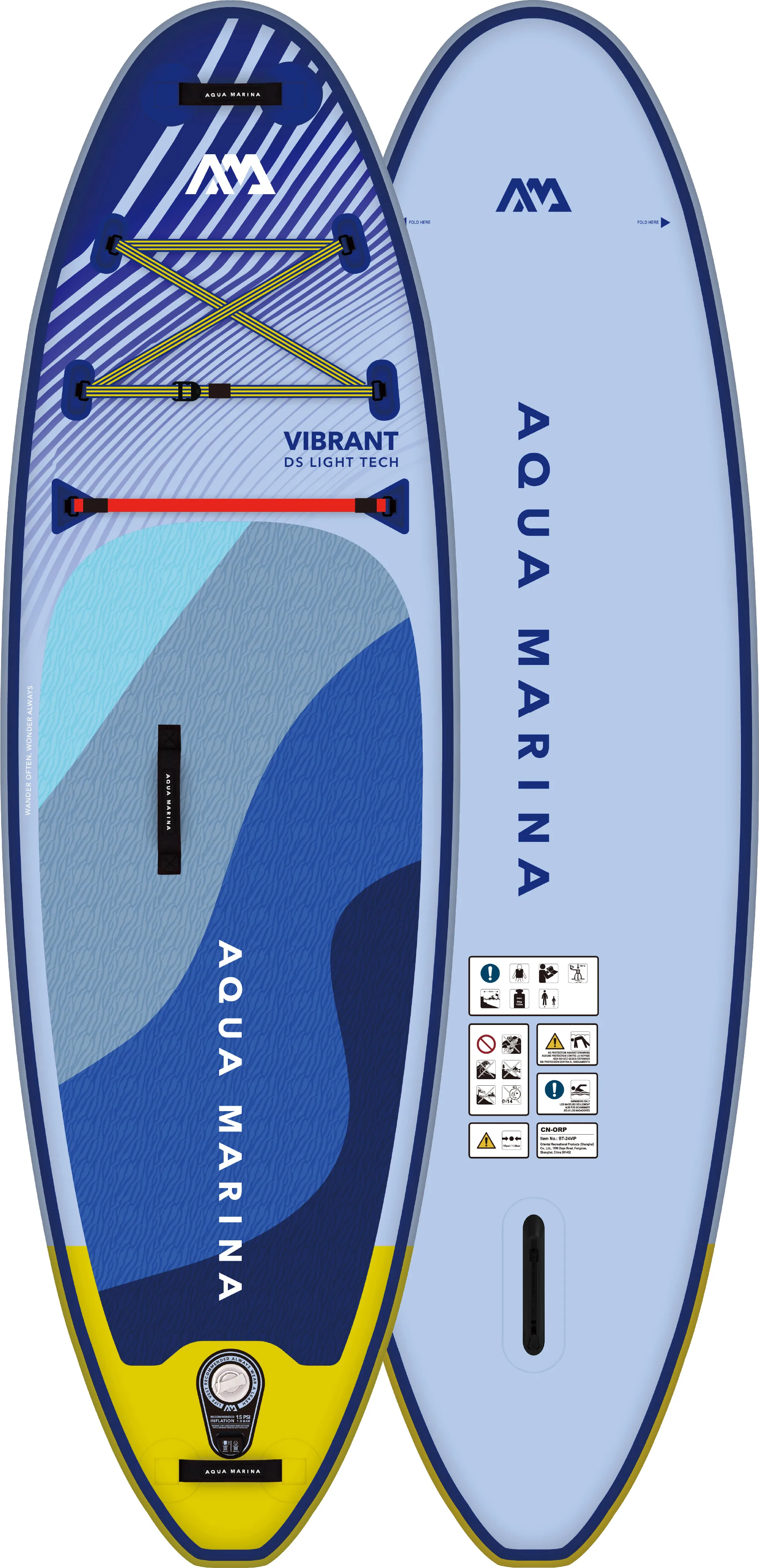 Aqua Marina Kids' Vibrant SUP, Blue purple, One Size