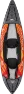 Aqua Marina Memba 390 2-Person Kayak, Grey/orange, One Size